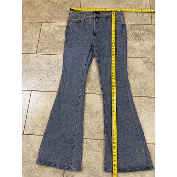"ALLOY APPAREL Women Jeans Tall Stanton Flare Retro Disco Hippie Boho 20 x 37" - Picture 4 of 11